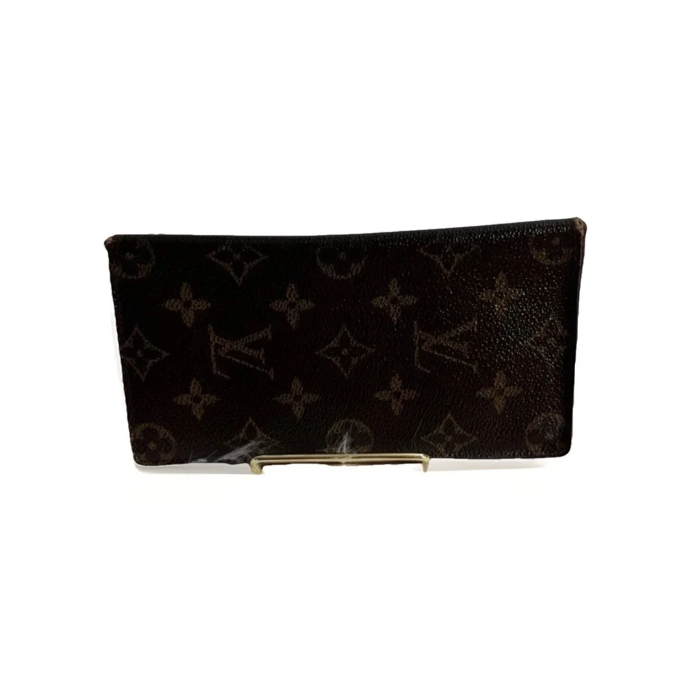 Louis‎ Vuitton Portefeuille Brazza Long Wallet Monogram Canvas Brown France